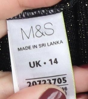 Marks and Spencer Women's Black Long Sleeve Jumper