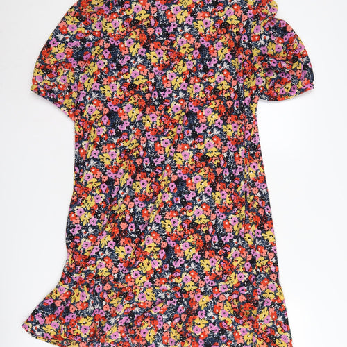 Next Women's Floral Short Sleeve Dress Size 12