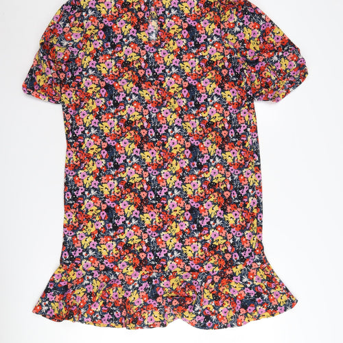 Next Women's Floral Short Sleeve Dress Size 12
