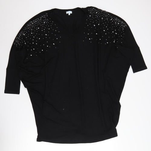 Blue Vanilla Women’s Black Studded Pullover Jumper M