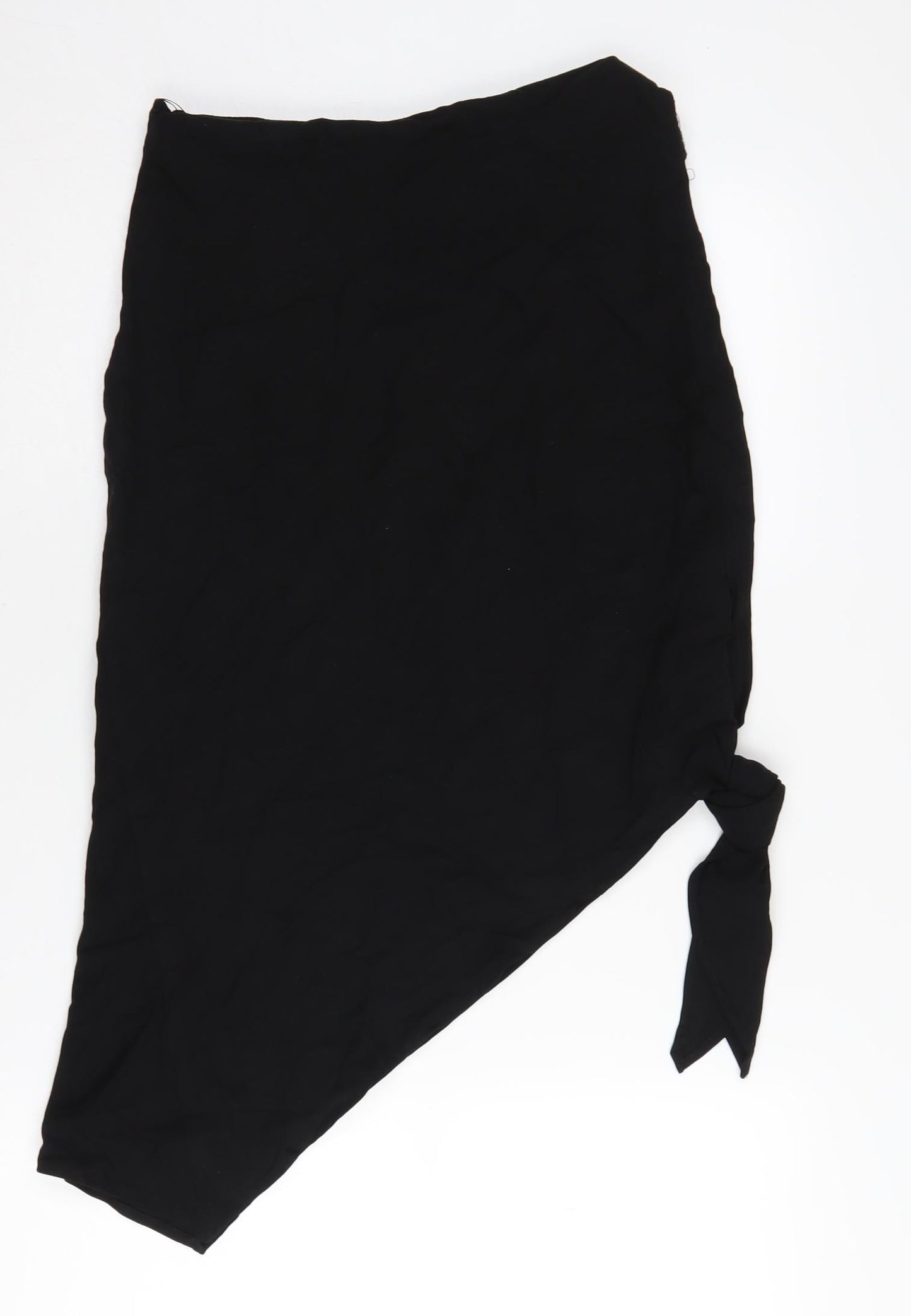 Zara Women's Black Wrap Skirt S Asymmetric Casual