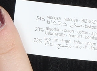 Zara Women's Black Wrap Skirt S Asymmetric Casual