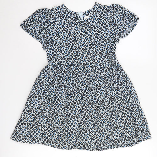Marks and Spencer Girls Animal Print Dress 6-7 Years