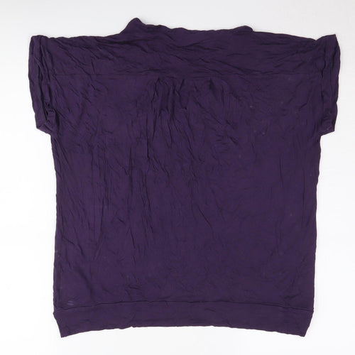 Next Women's Purple Short Sleeve Top, Size 14