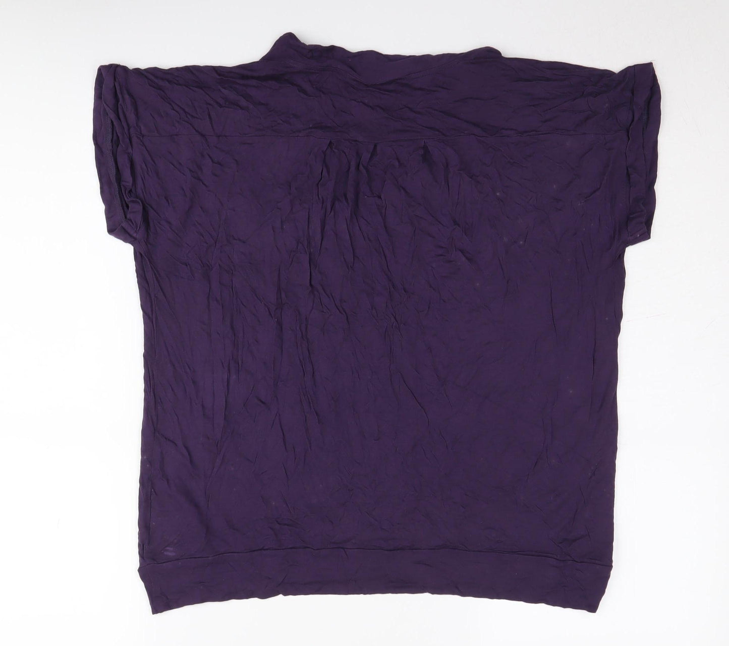 Next Women's Purple Short Sleeve Top, Size 14