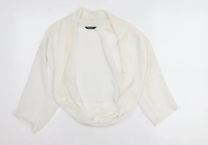 Roman Women’s Ivory Cape Cardigan Size 12