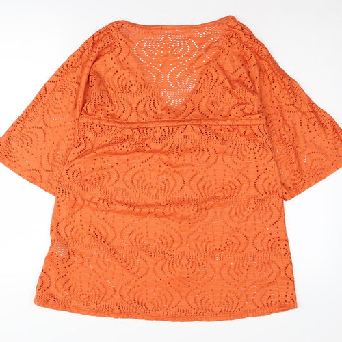 Atmosphere Women's Orange Kimono Tunic, Size 8
