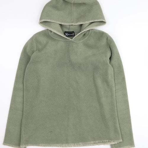 Active Unisex Green Pullover Hoodie M