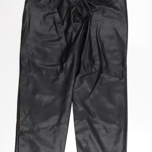 H&M Women's Black Straight Trousers Size 6