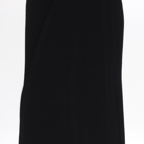 ASOS Black Long Bodycon Cut Out Dress Women UK 4