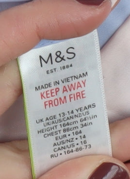 Marks and Spencer Boys Pink Blazer 13-14 Years Formal