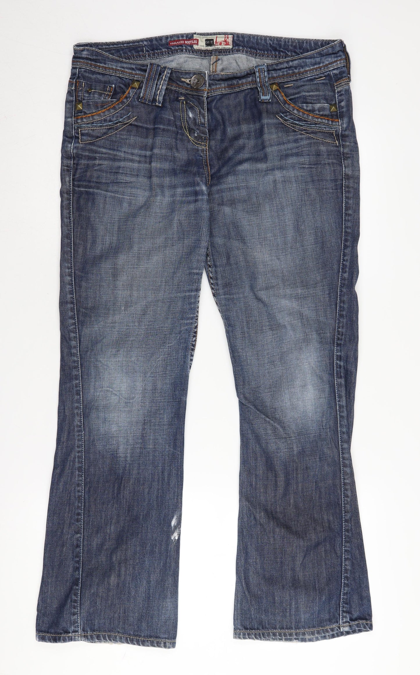 River Island Women's Blue Bootcut Jeans, Size 14