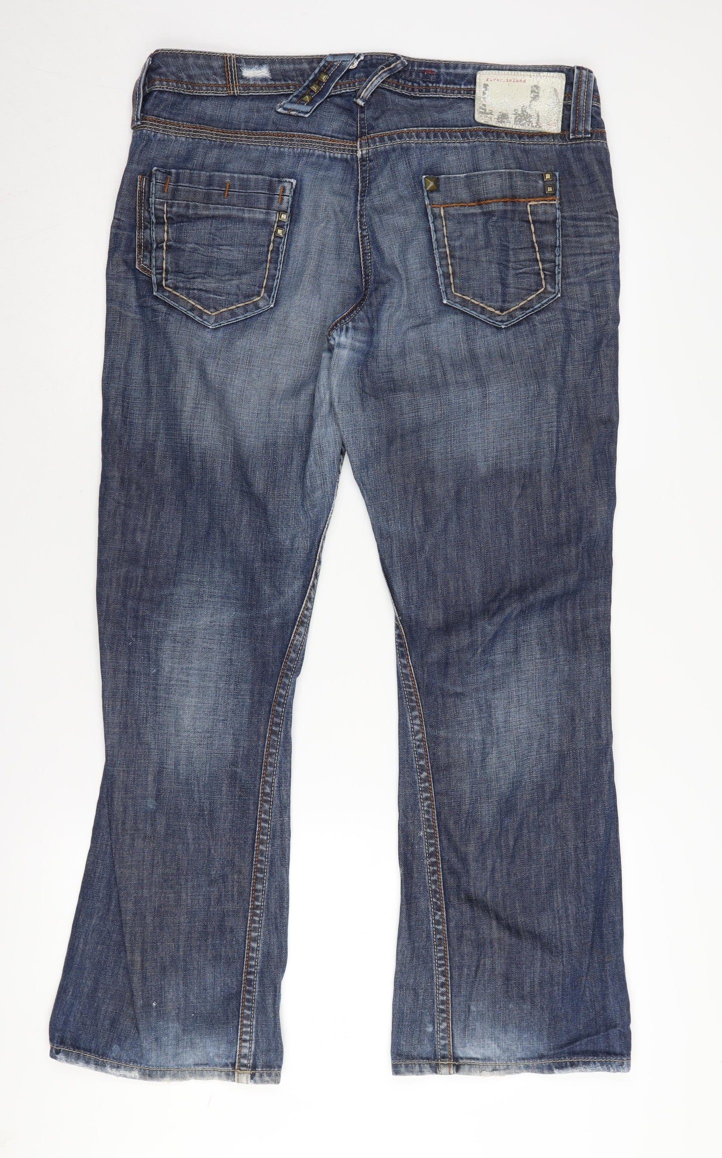 River Island Women's Blue Bootcut Jeans, Size 14