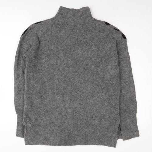 Marks and Spencer Women's Grey Animal Print Jumper S