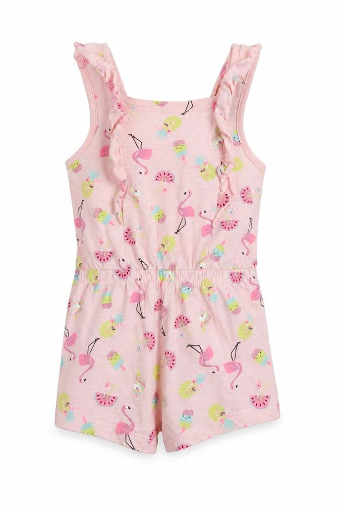 Matalan Girls Pink Flamingo Romper 12-18 Months