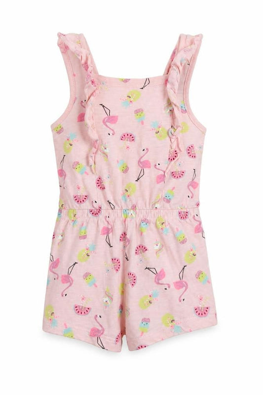 Matalan Girls Pink Flamingo Romper 12-18 Months