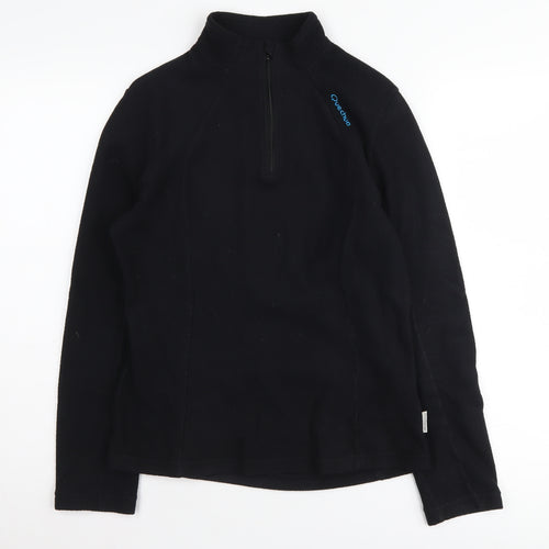 Quechua Black Unisex Fleece Sweatshirt XS