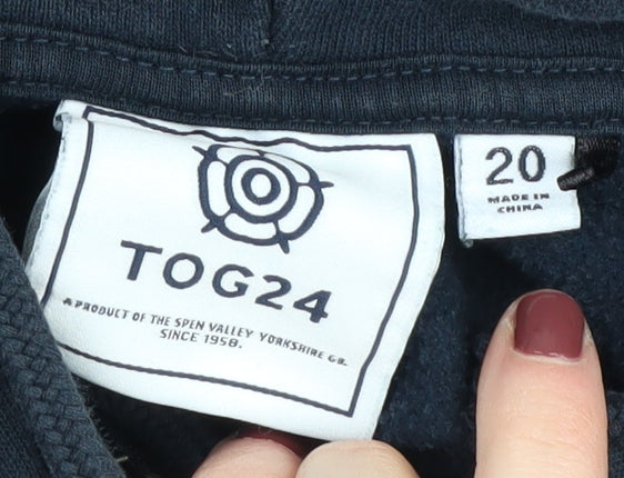 TOG24 Women's Black Full Zip Hoodie Size 20