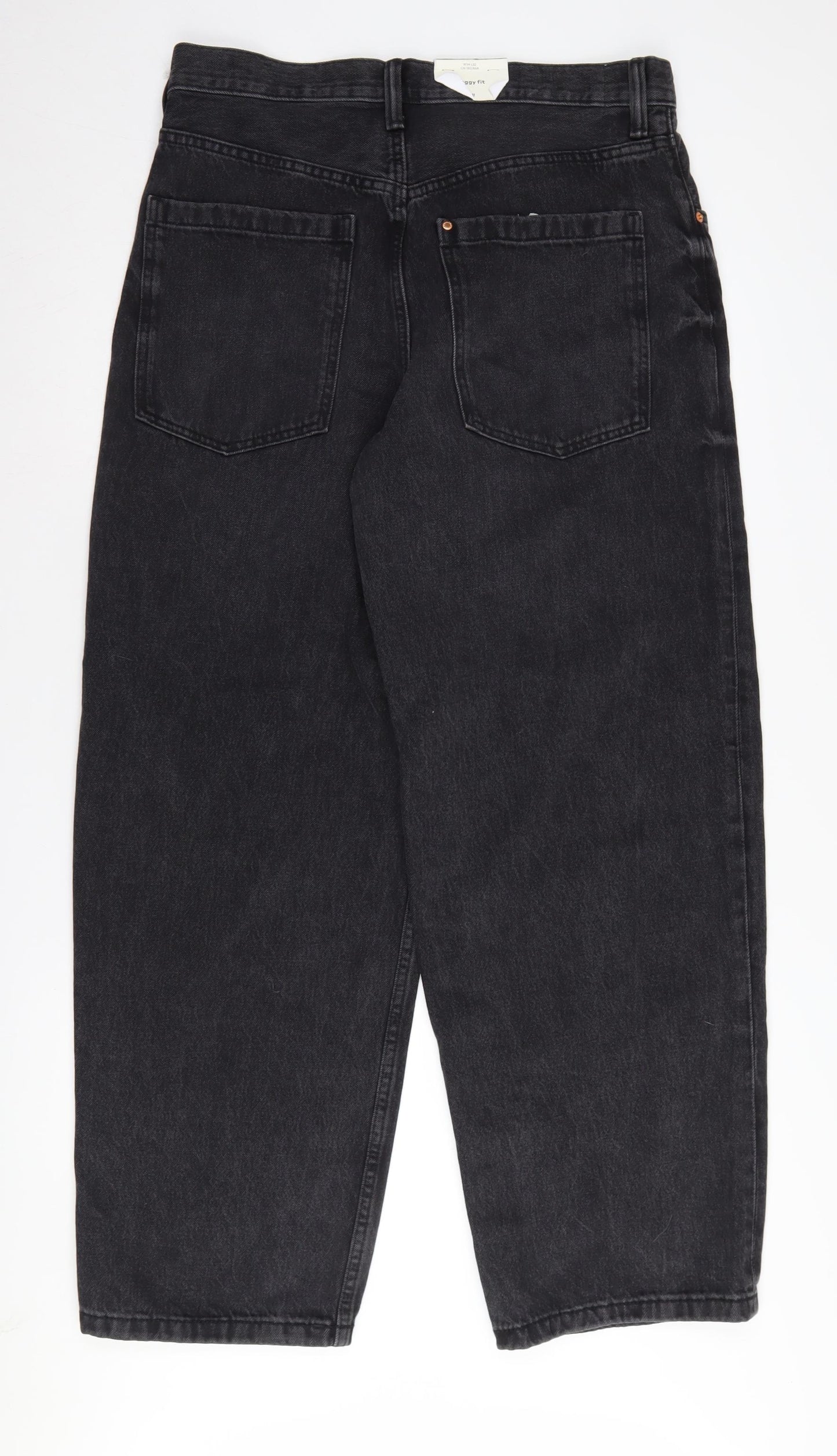 H&M Women's Black Baggy Jeans Size 34/32 Relaxed Fit
