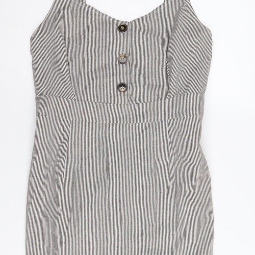 Brave Soul Women's Striped Pinafore Dress M