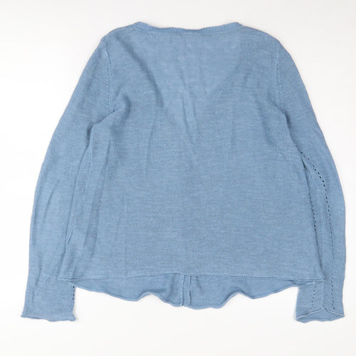 White Stuff Women's Blue Cardigan, Size 16, V-Neck