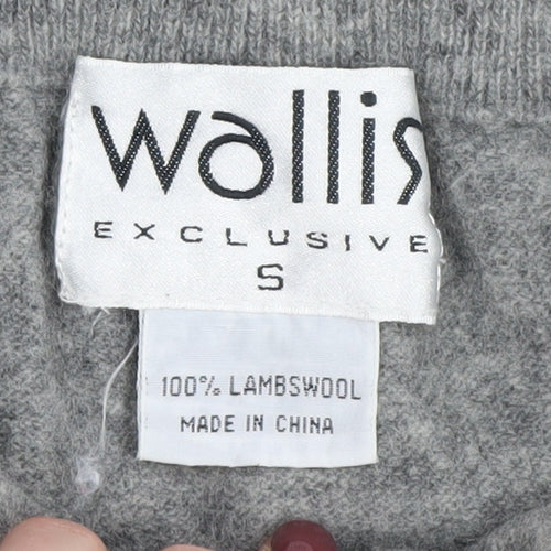 Wallis Women's Grey Lambswool Pencil Skirt, Size S