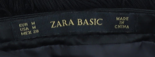 Zara Women's Black Fringe Skirt M Party