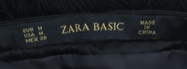 Zara Women's Black Fringe Skirt M Party