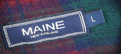 Maine New England Men's Black Fleece Jacket L