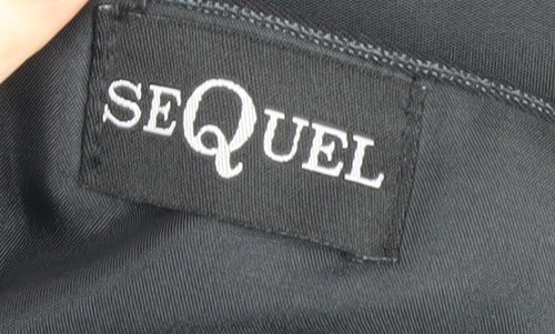 Sequel Men's Black Striped Blazer, Size 44, Business Wear