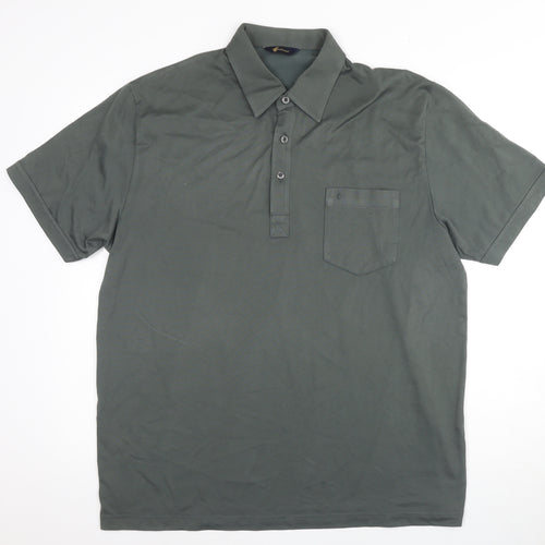 Jacamo Men's Green XL Short Sleeve Polo Shirt
