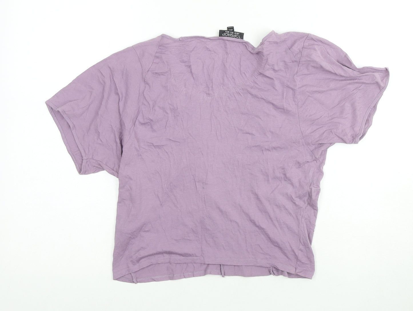 Topshop Women's Purple Relaxed T-Shirt UK 10