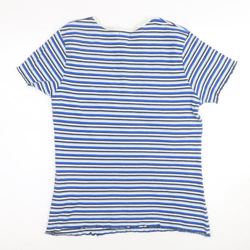 Saltrock Women's Blue Striped T-Shirt Size 16