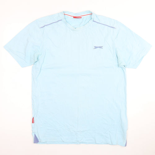Slazenger Men's Blue Medium Crew Neck T-Shirt