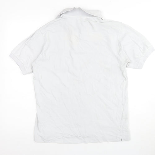 Lacoste Men's White Short Sleeve Polo Shirt Size 4 - Classic Cotton