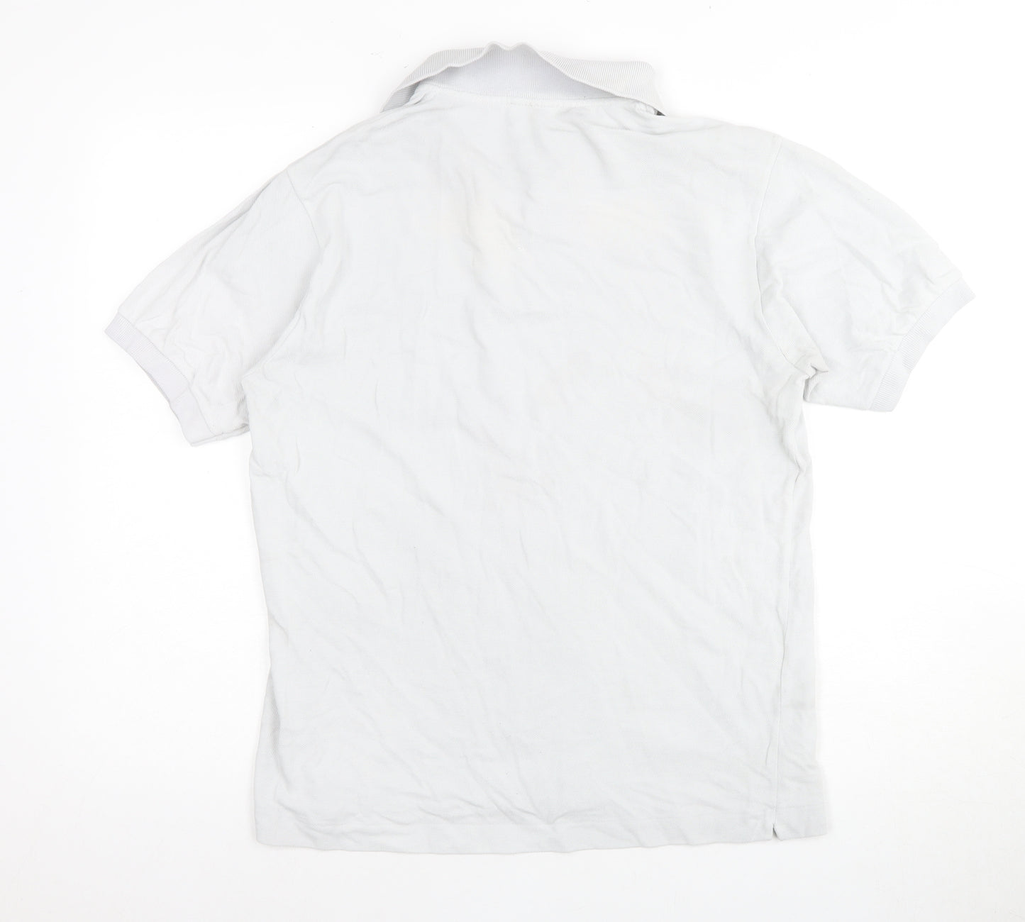 Lacoste Men's White Short Sleeve Polo Shirt Size 4 - Classic Cotton