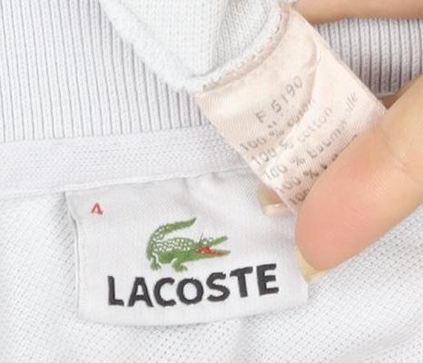 Lacoste Men's White Short Sleeve Polo Shirt Size 4 - Classic Cotton