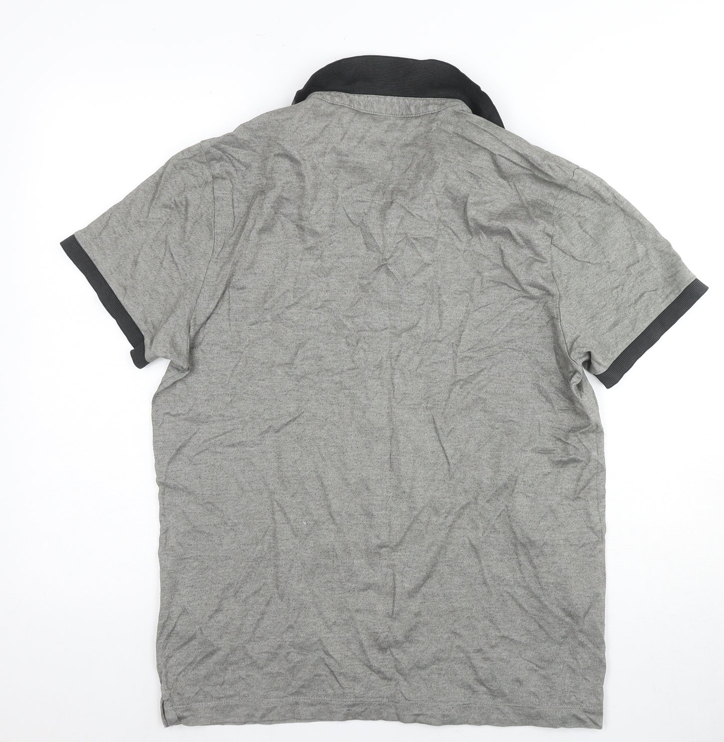 Jasper Conran Men's Grey Polo Shirt M