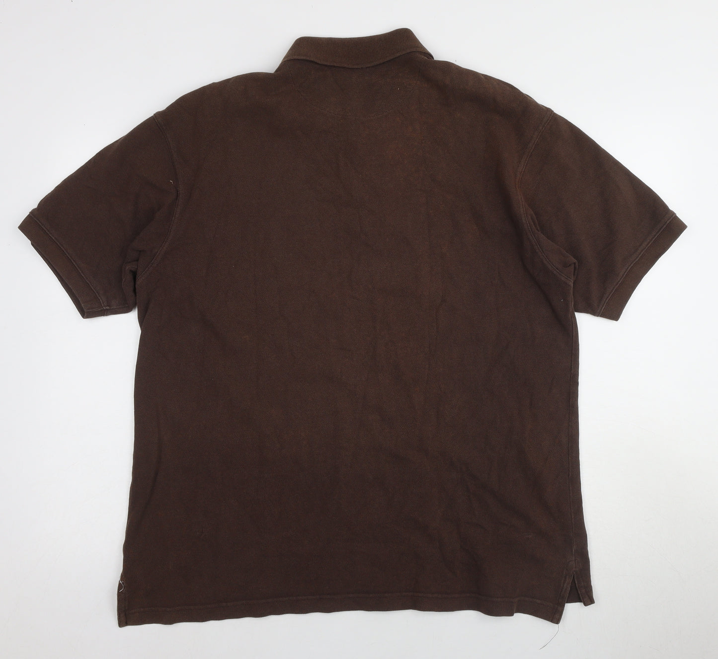 Gap Men's Brown Cotton Polo Shirt Size L