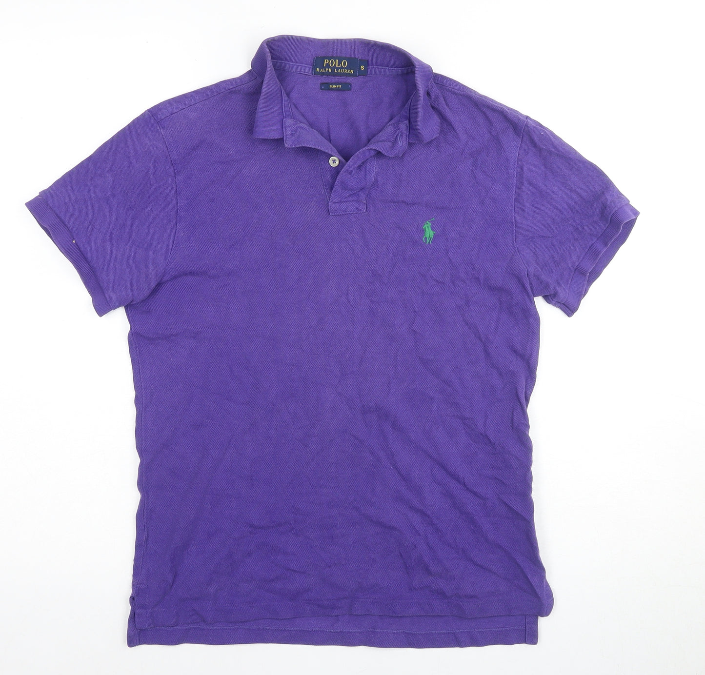 Ralph Lauren Men's Purple Slim Fit Polo Shirt, Size S