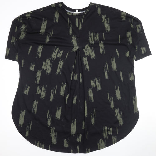 Apricot Women's Black T-Shirt, Size 16, Short Sleeve