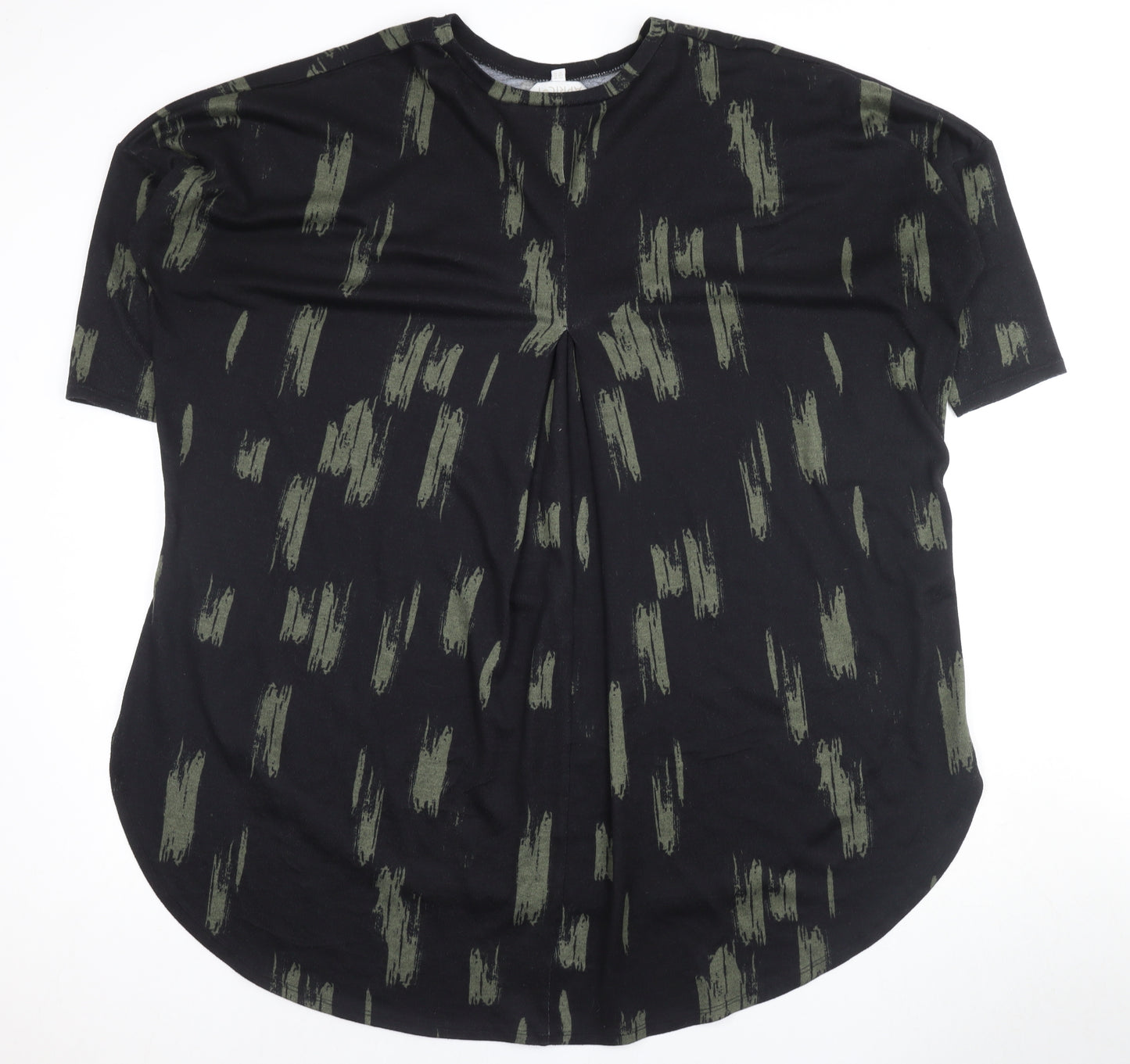 Apricot Women's Black T-Shirt, Size 16, Short Sleeve