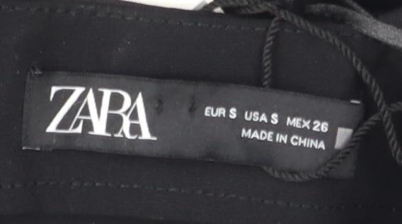 Zara Women's Black Midi Slip Dress Size 8