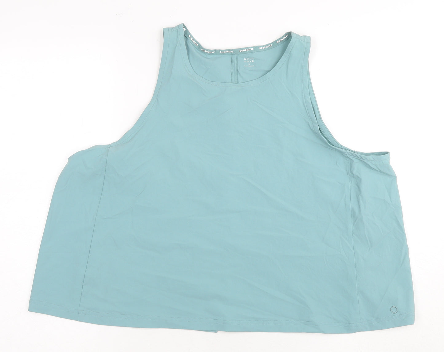 Marks and Spencer Women's Blue Tank Top Size 18 Activewear