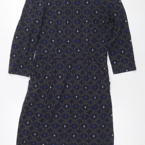 The Cleats Women’s Blue Geometric Sheath Dress, Size 8