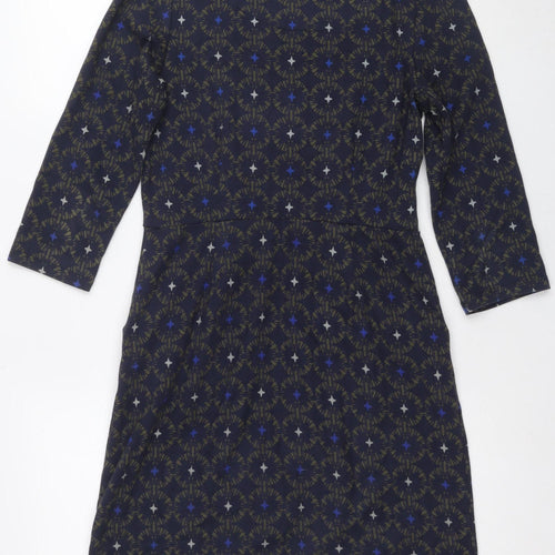 The Cleats Women’s Blue Geometric Sheath Dress, Size 8