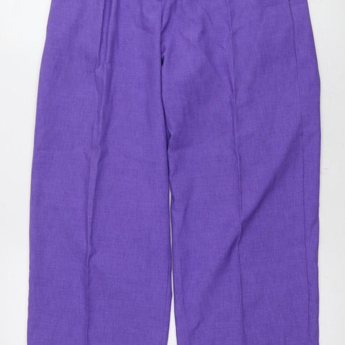 ASOS Women's Purple Wide-Leg Trousers Size 8