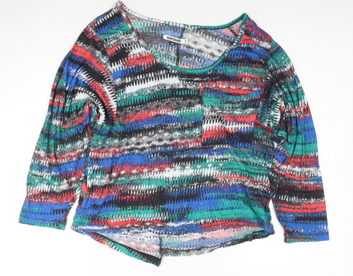 Quiksilver Unisex Multicoloured Geometric T-Shirt M