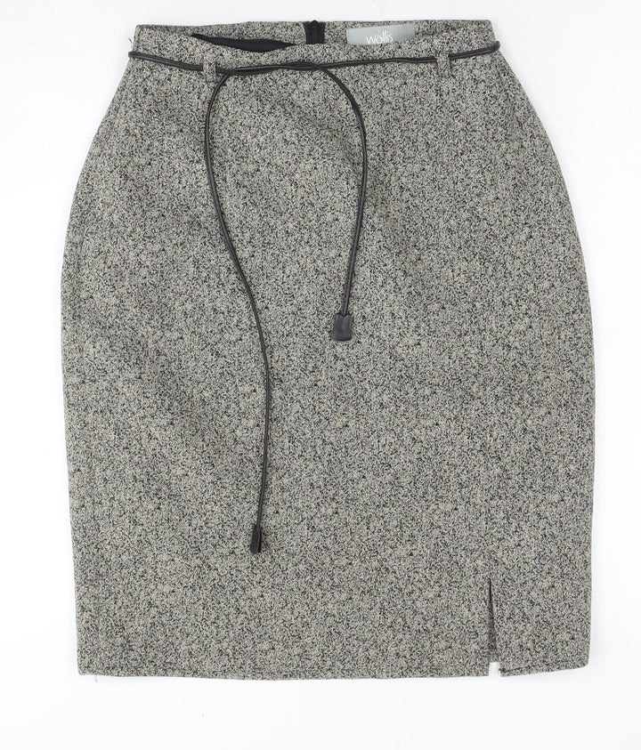Wallis Women's Black Knee Pencil Skirt Size 10