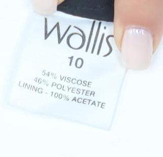 Wallis Women's Black Knee Pencil Skirt Size 10